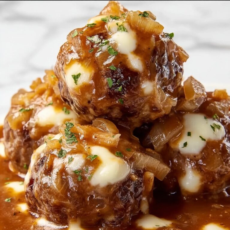 Slow Cooker French Onion Meatballs Recipe