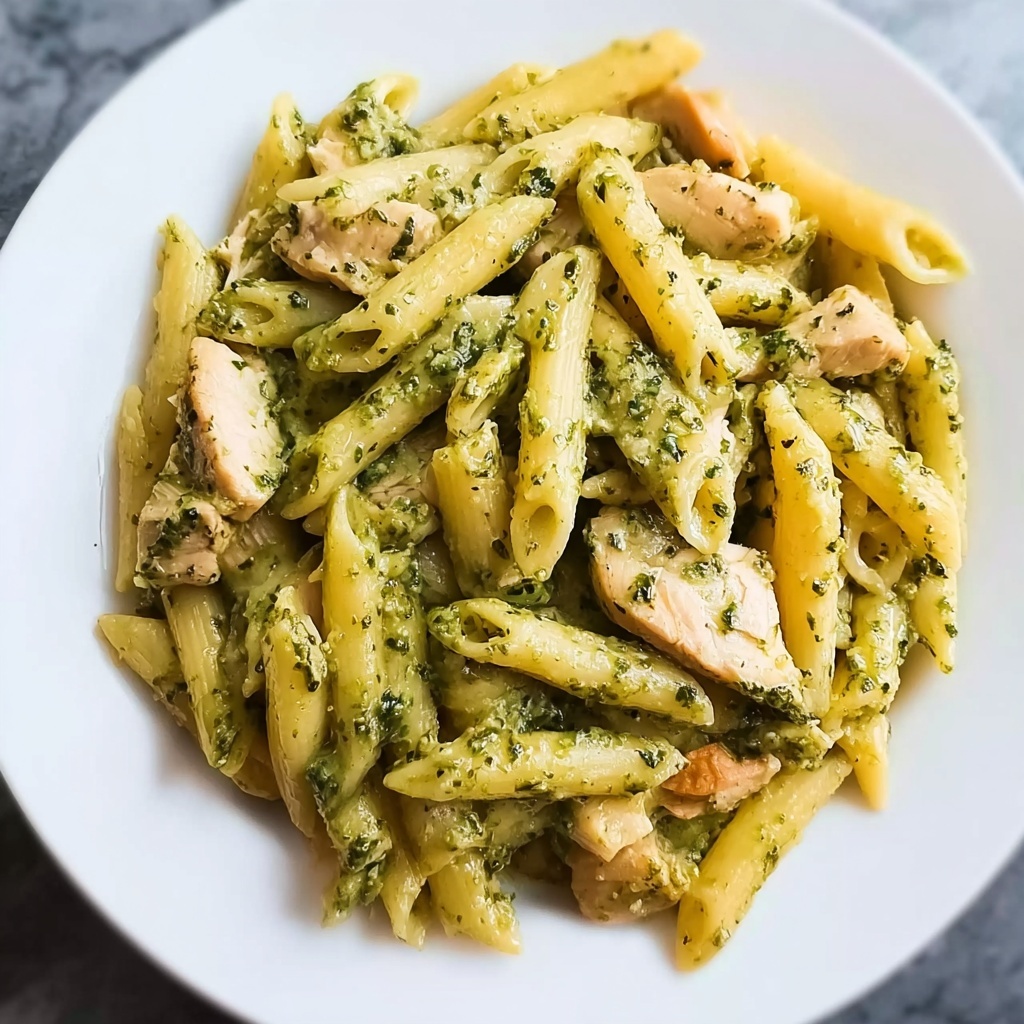 Penne with Chicken and Pesto Recipe - Recipe Image
