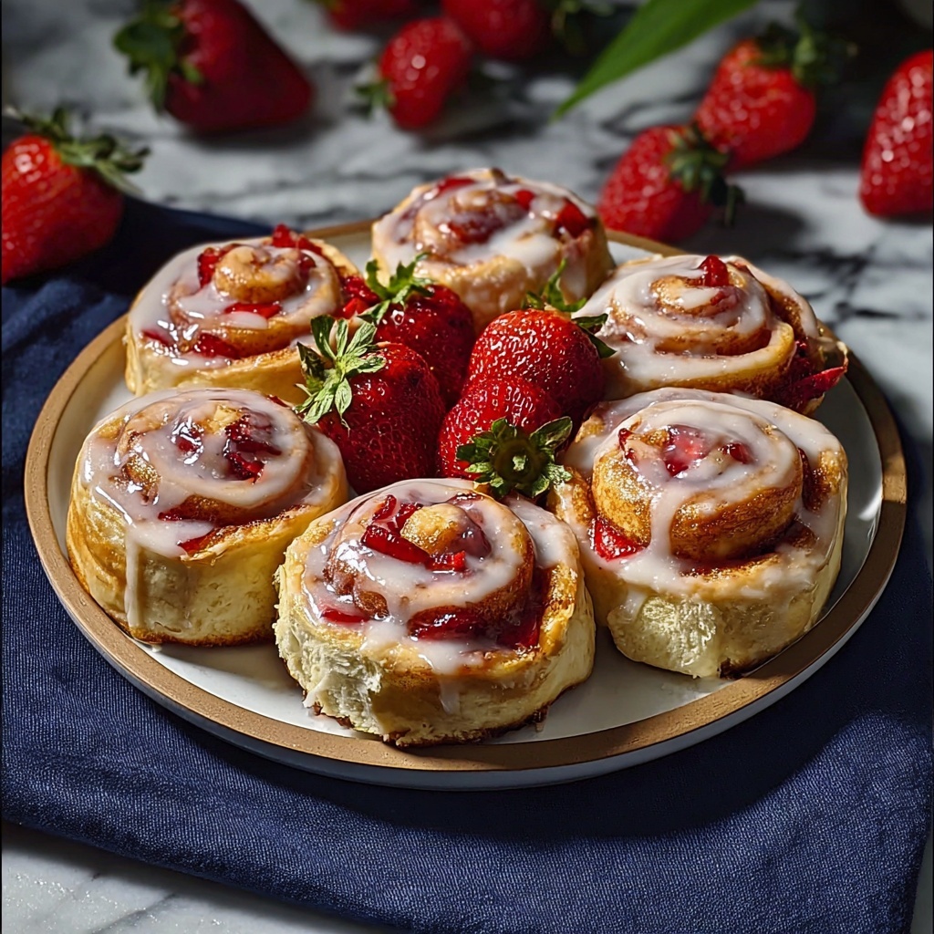 Strawberry Cheesecake Sweet Rolls: A Deliciously Easy Recipe to Indulge Your Sweet Tooth Recipe - Recipe Image