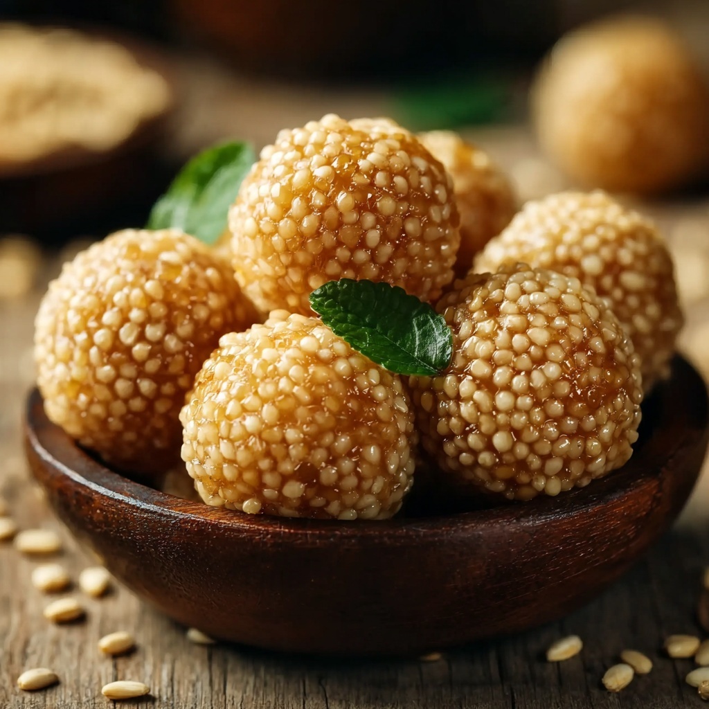 Peanut Butter Balls with Rice Krispies Recipe - Recipe Image