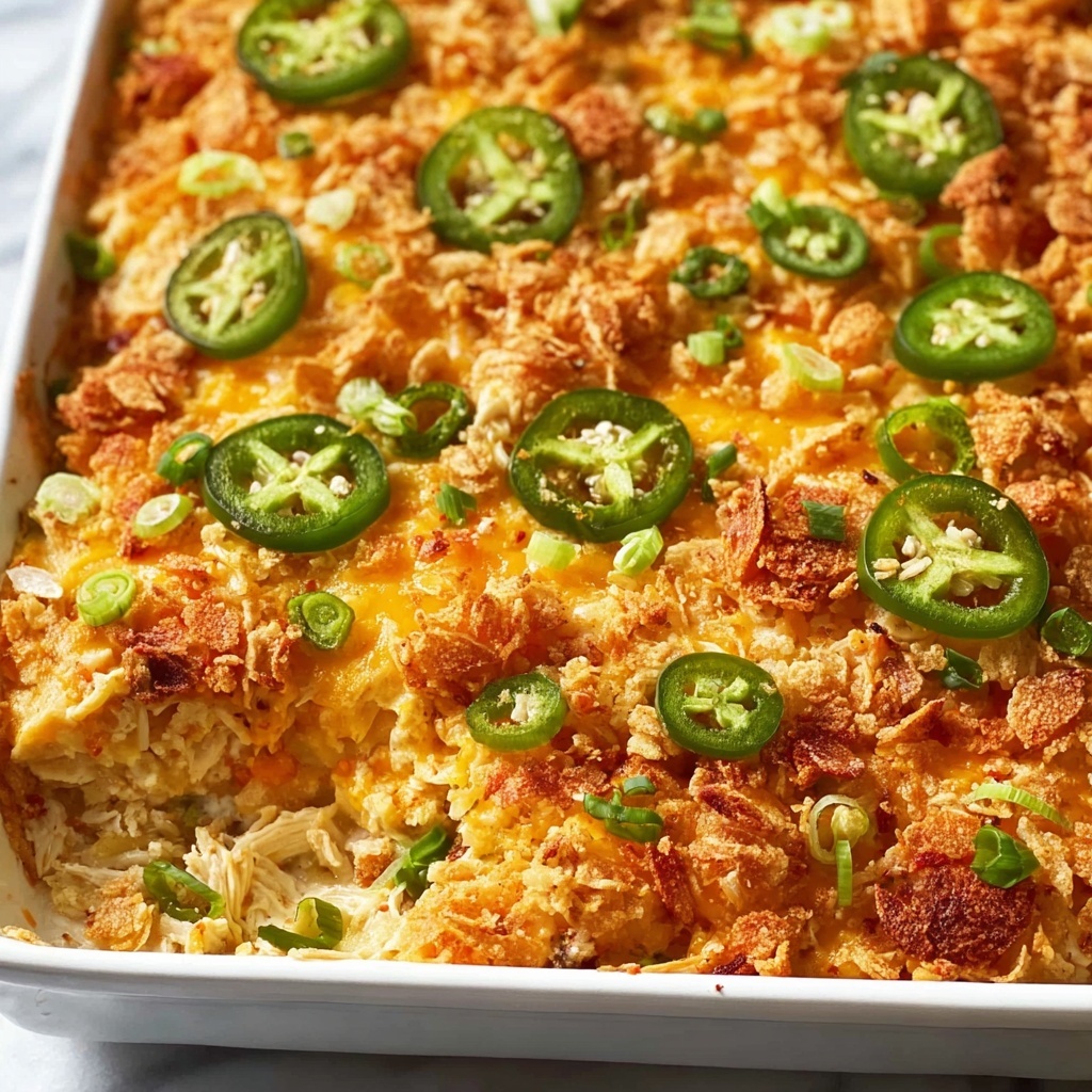 Jalapeño Buffalo Chicken Casserole Recipe - Recipe Image