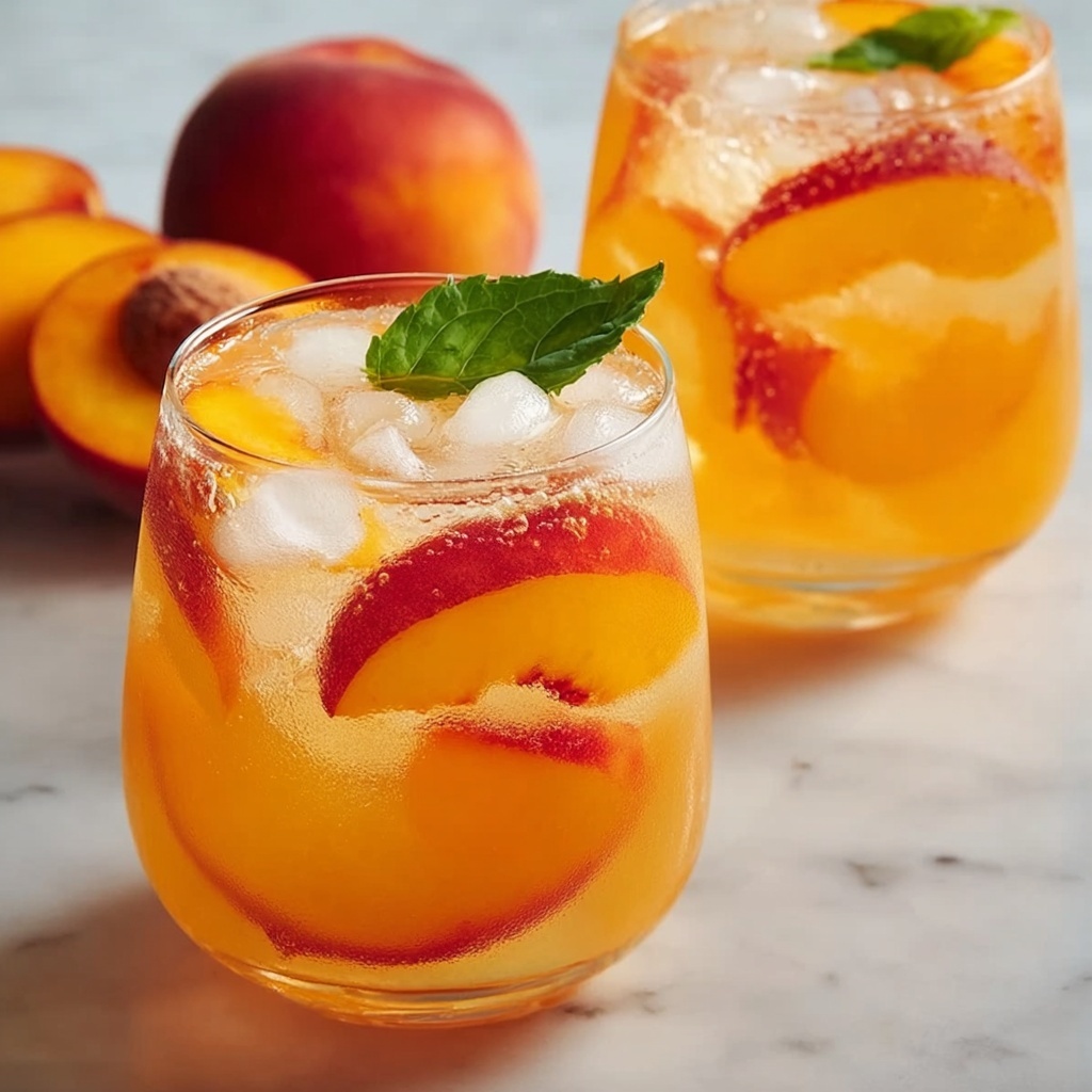 Refreshing Peach Lemonade Recipe - Recipe Image