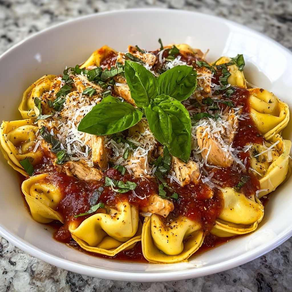 CrockPot Chicken Tortellini Recipe - Recipe Image