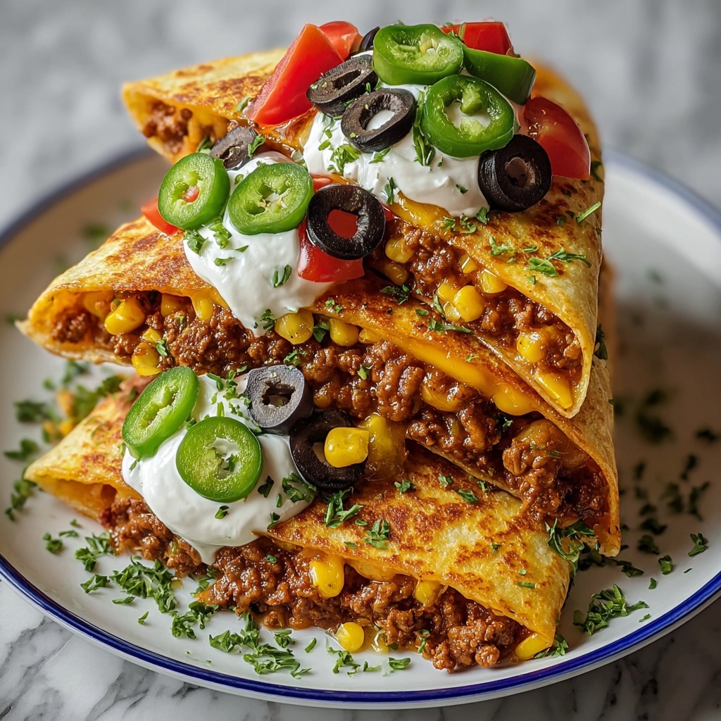Cheesy Spicy Mexican Pizza Burritos Recipe - Recipe Image