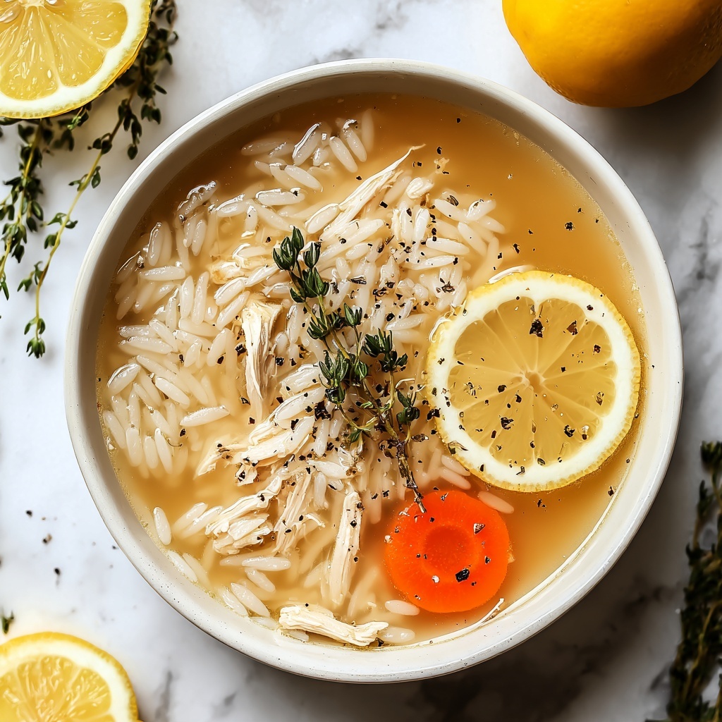 Mediterranean Lemon Chicken Soup Recipe - Recipe Image