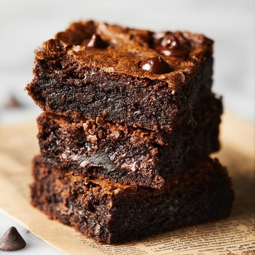 Fudgy Vegan Gluten-Free Brownies Recipe - Recipe Image