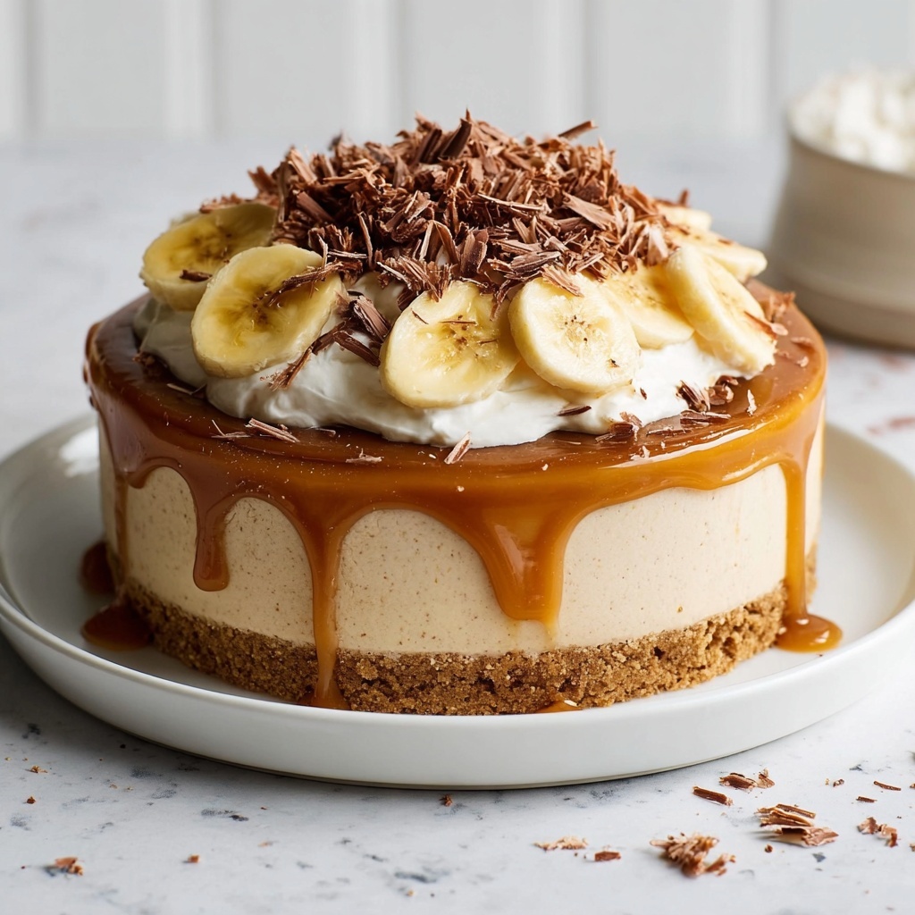 No Bake Vegan Banoffee Cheesecake Recipe - Recipe Image