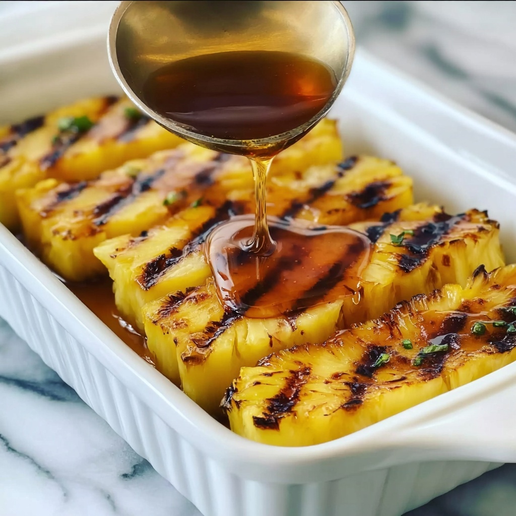 Grilled Pineapple with Cinnamon Honey Recipe - Recipe Image