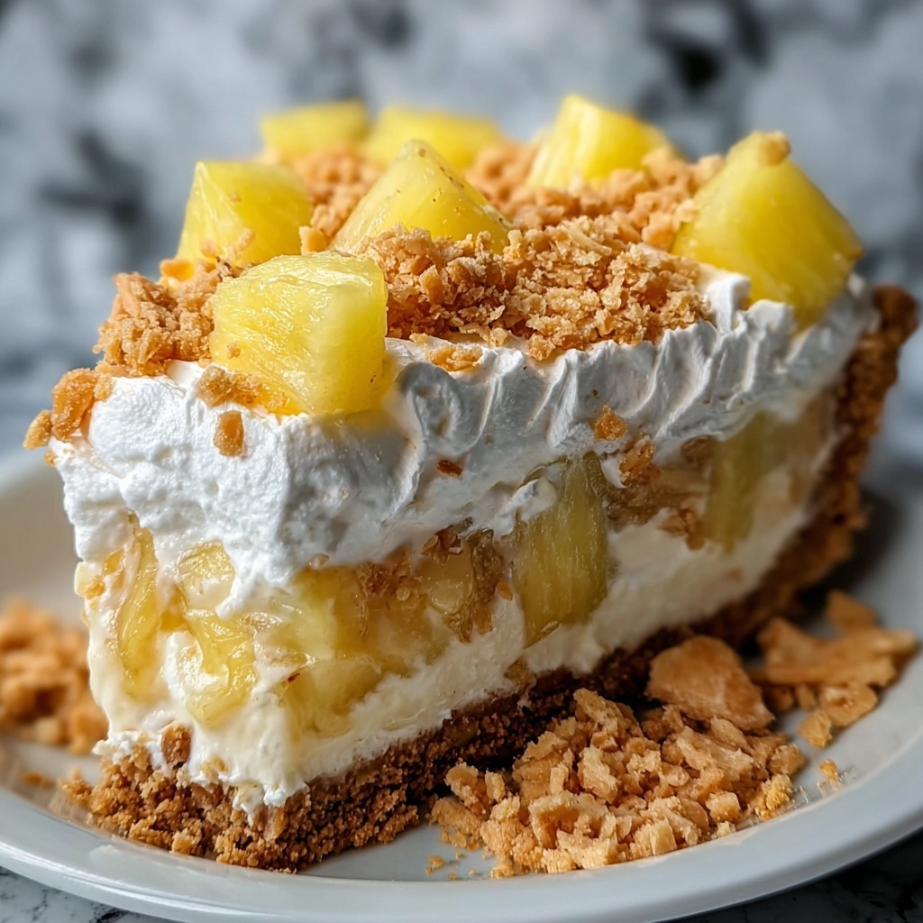 Tropical Pineapple Paradise Pie Recipe - Recipe Image