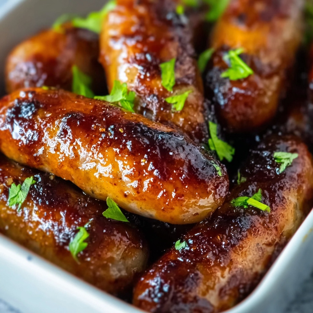 Sweet and Savory Honey Garlic Sausage Recipe - Recipe Image