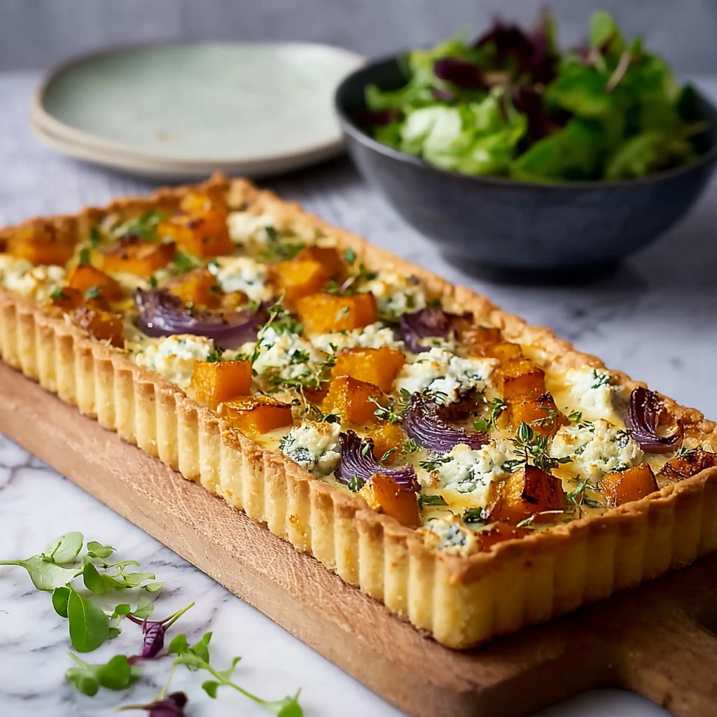 Sweet Potato, Feta & Caramelised Onion Tart Recipe - Recipe Image