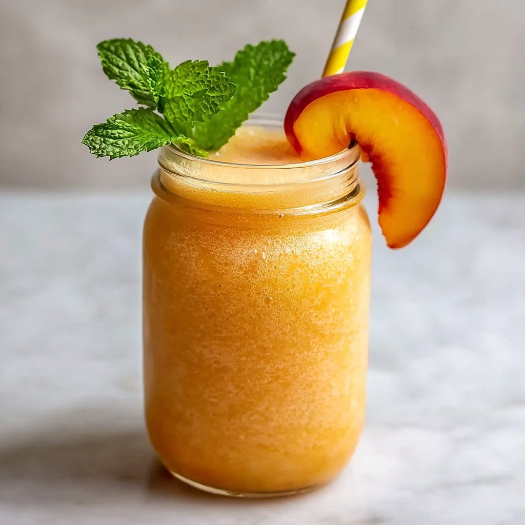 Peach Lemonade Slush Recipe - Recipe Image