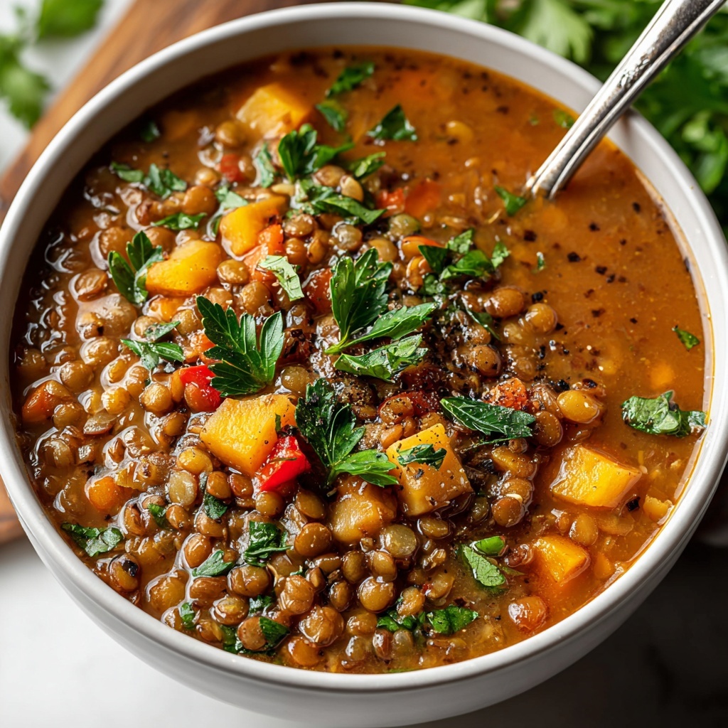 One Pot Turkey Lentil Soup Recipe - Recipe Image