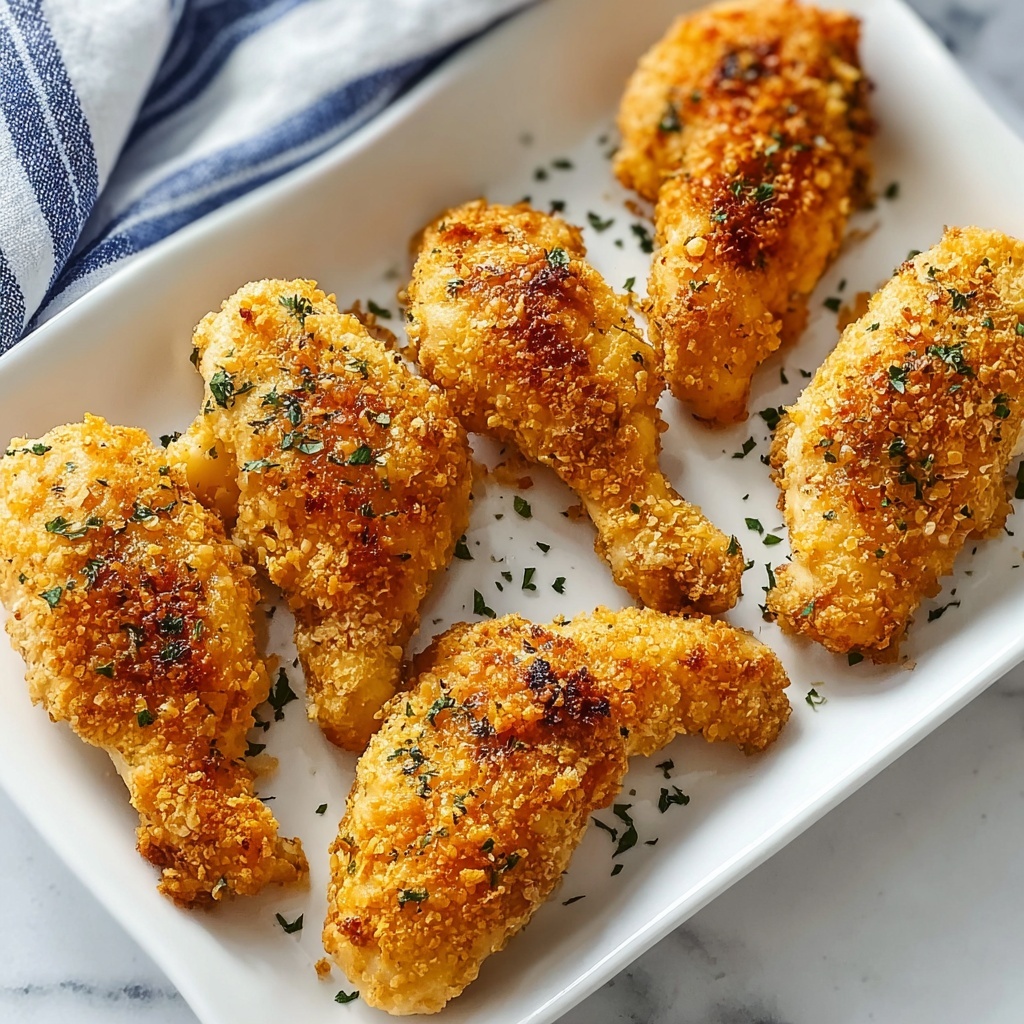 Crispy Parmesan Ranch Chicken Tenders Recipe - Recipe Image