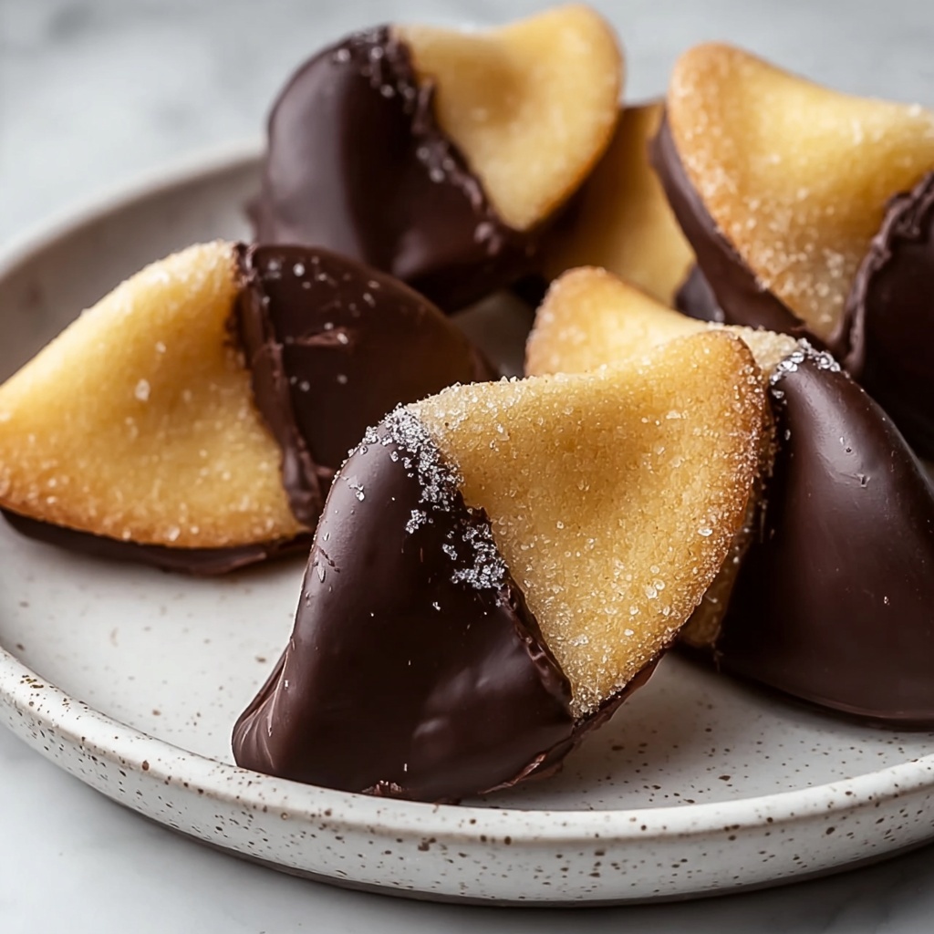 Chocolate-Peanut Butter Covered Fortune Cookies Recipe - Recipe Image