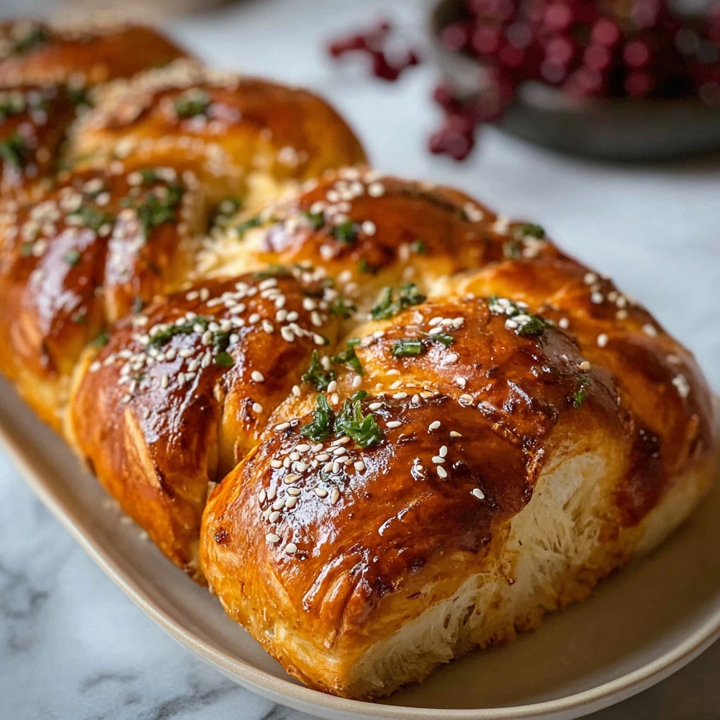 Garlic Herb Stuffed Sourdough Bread Recipe - Recipe Image
