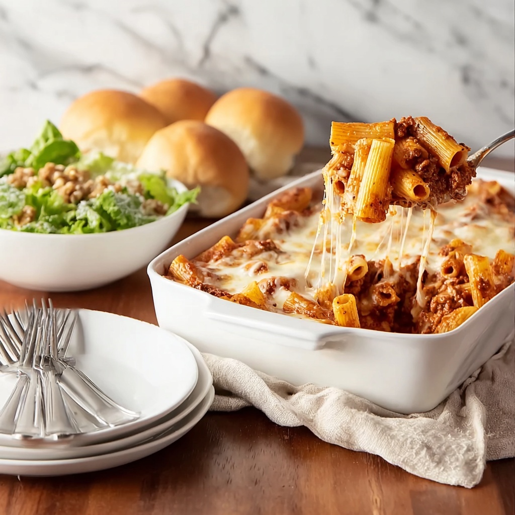Cheesy Baked Ziti Recipe - Recipe Image