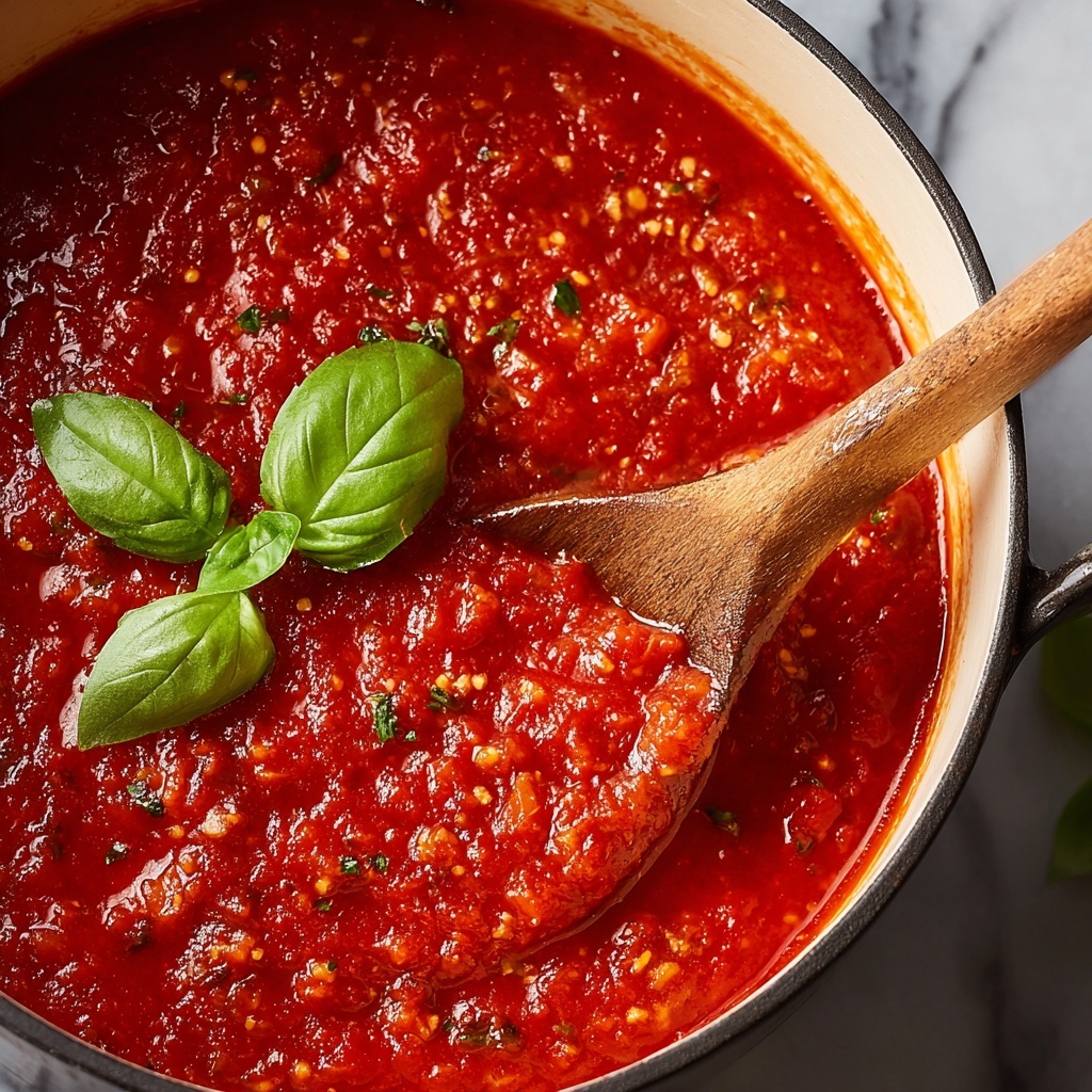 Homemade Fresh Tomato Sauce Recipe - Recipe Image