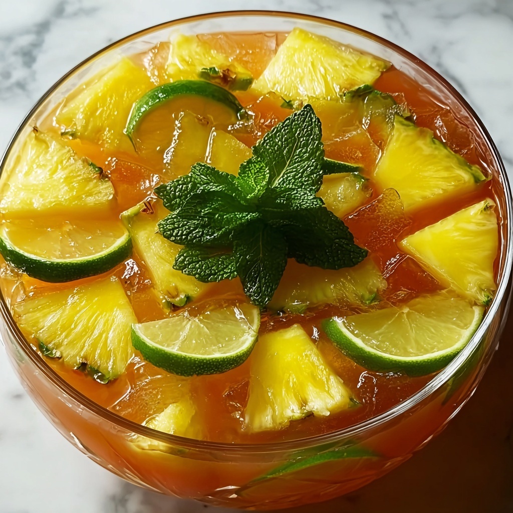 Tropical Pineapple Lemonade Punch Recipe - Recipe Image