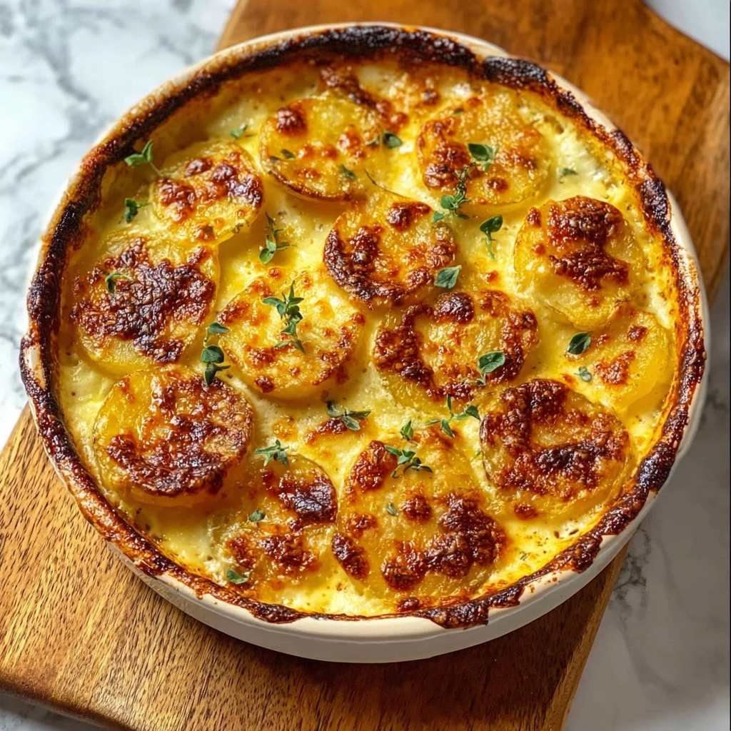 Creamy & Cheesy Au Gratin Potatoes Recipe - Recipe Image