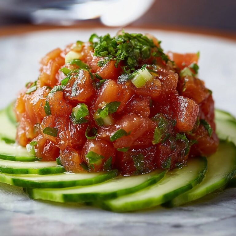 Sweet Chermoula Tuna Tartare Recipe