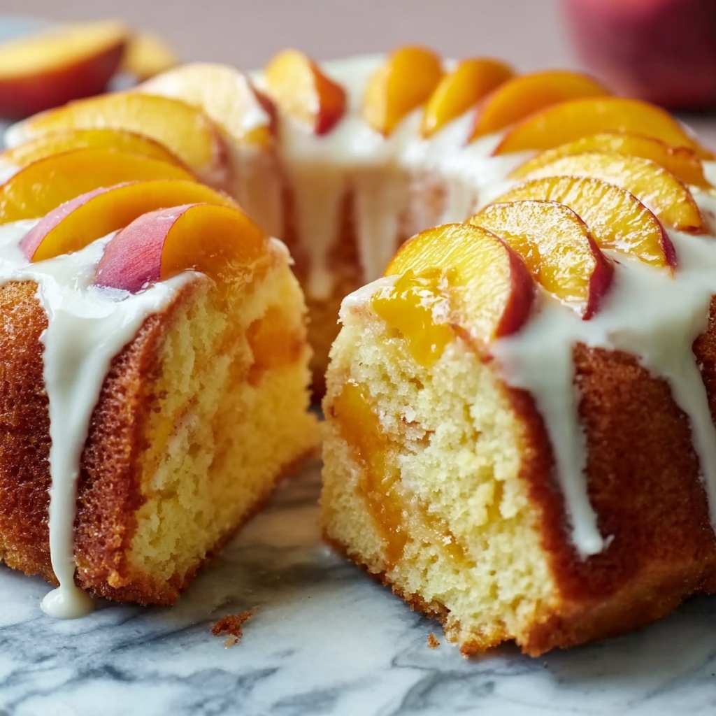 Peach Buttermilk Pound Cake Recipe - Recipe Image
