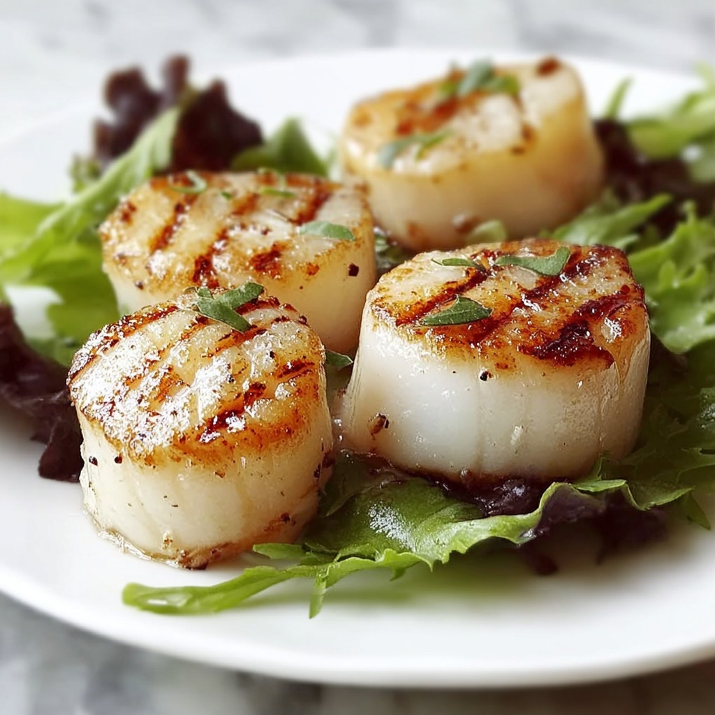 Broiled Scallops with Garlic, Parmesan, and Lemon Recipe - Recipe Image