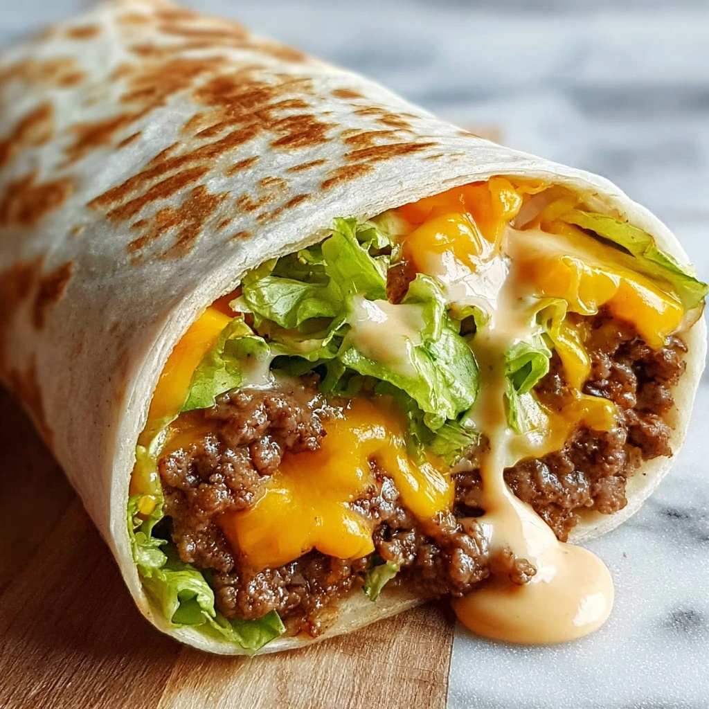Big Mac Wraps Recipe - Recipe Image