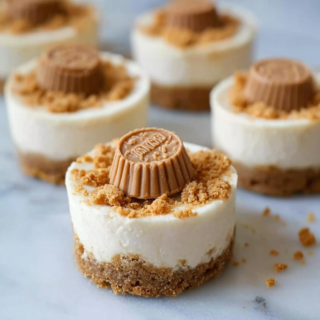 Mini Peanut Butter Cheesecakes Recipe - Recipe Image