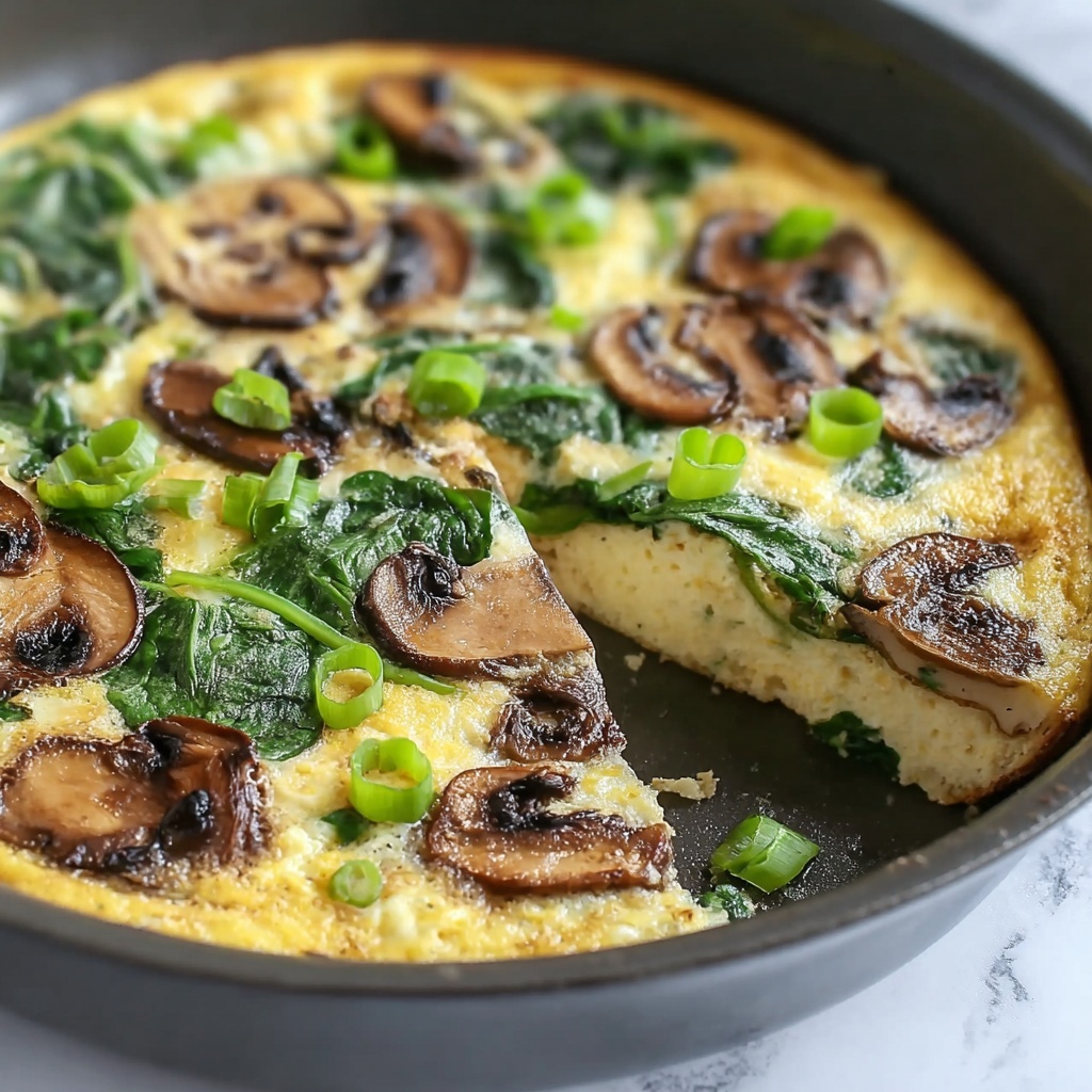 Mushroom and Spinach Frittata Recipe - Recipe Image