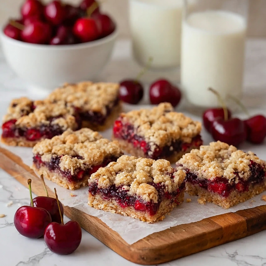 Cherry Crumble Bars Recipe - Recipe Image