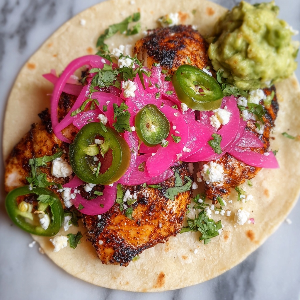 Bronzed Fish Tacos with Cilantro Lime Slaw and Spicy Crema Recipe - Recipe Image