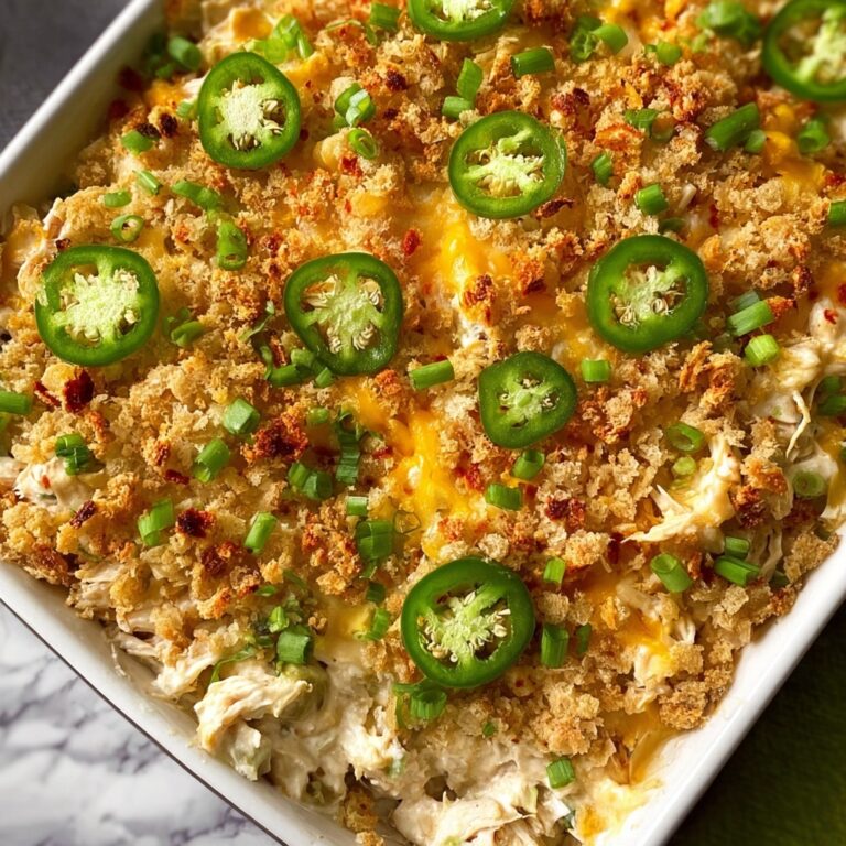Jalapeño Buffalo Chicken Casserole Recipe