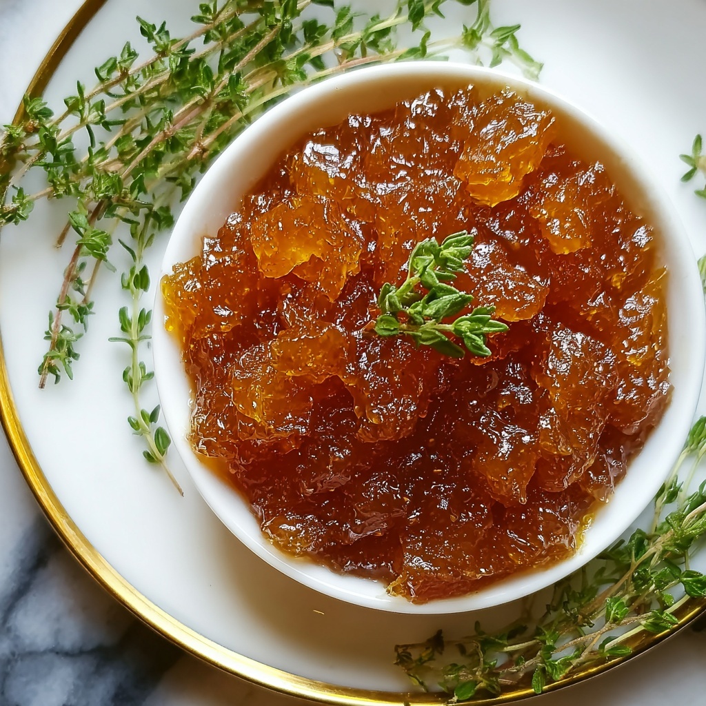 Homemade Apple Thyme Jam Recipe - Recipe Image