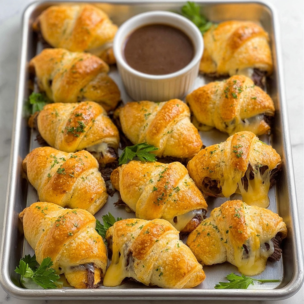 French Dip Crescent Rolls Recipe - Recipe Image