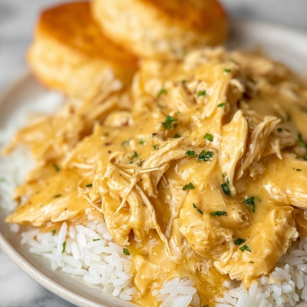 Creamy Crockpot Chicken & Gravy Recipe - Recipe Image