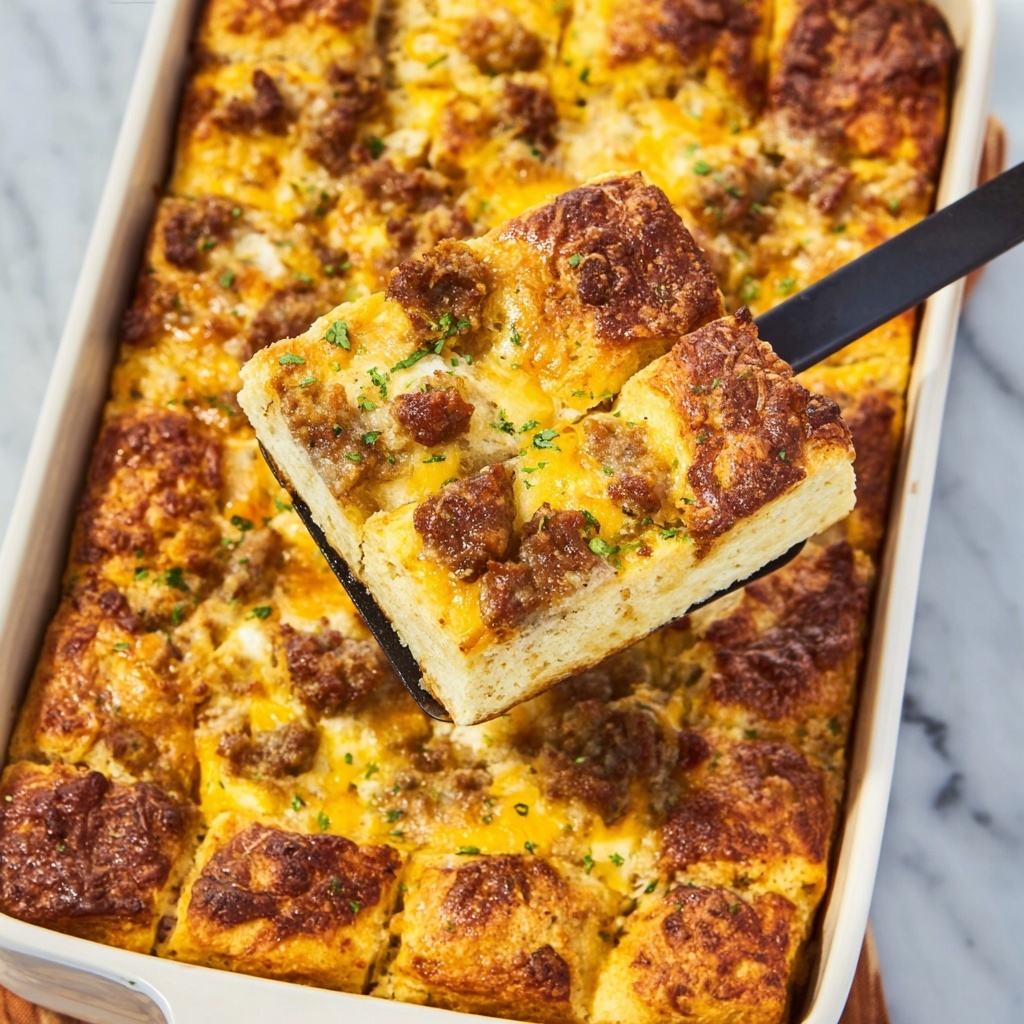 Sausage Biscuit Breakfast Casserole Recipe - Recipe Image