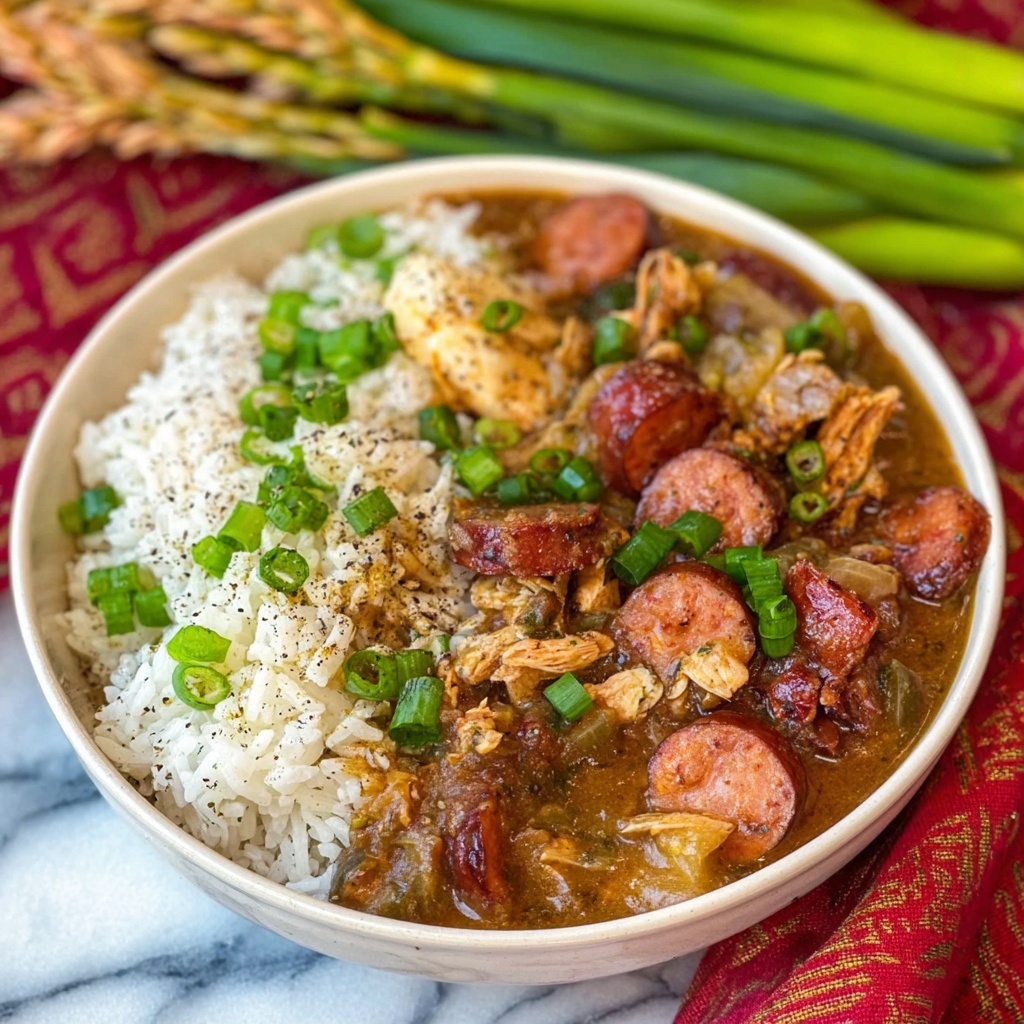 Chicken and Sausage Gumbo Recipe - Recipe Image