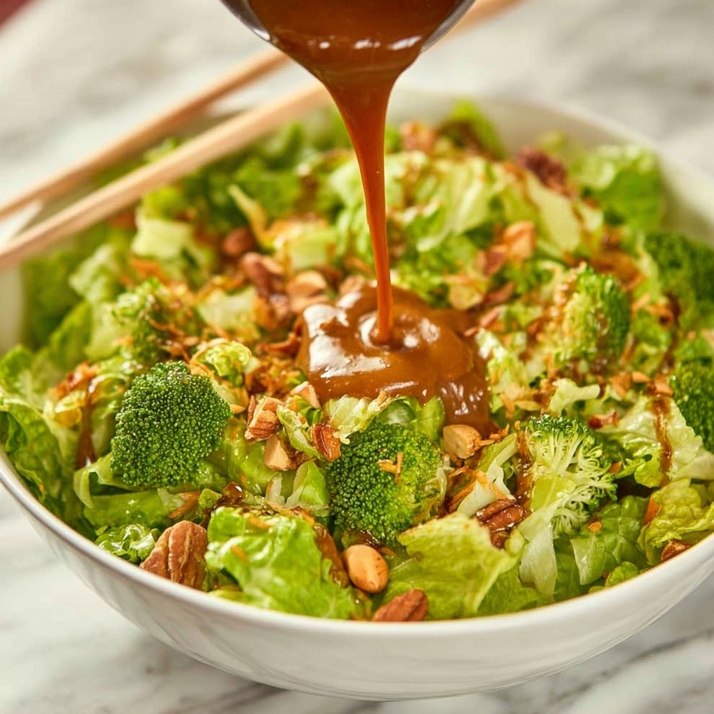 Crunchy Romaine Toss with Ramen Noodles and Walnuts Recipe - Recipe Image