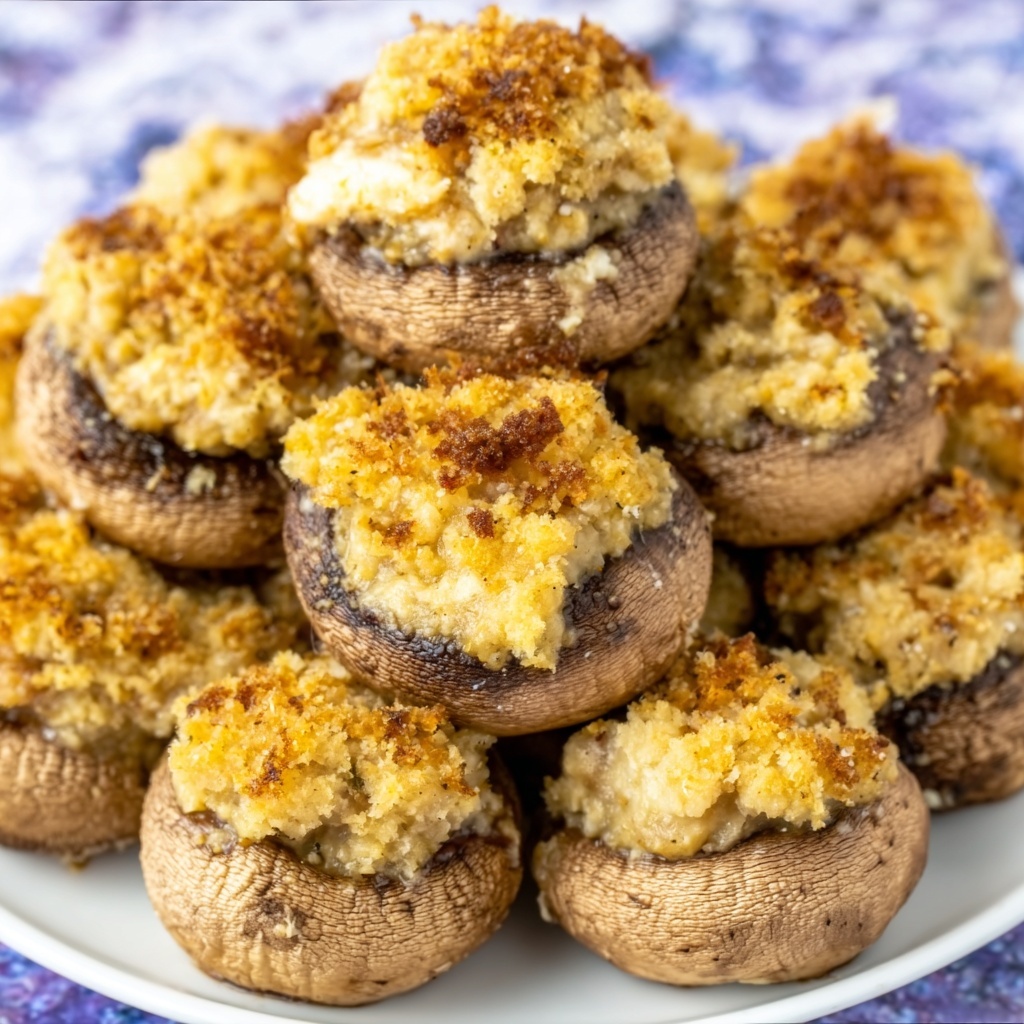 Artichoke Parmesan Stuffed Mushrooms Recipe - Recipe Image