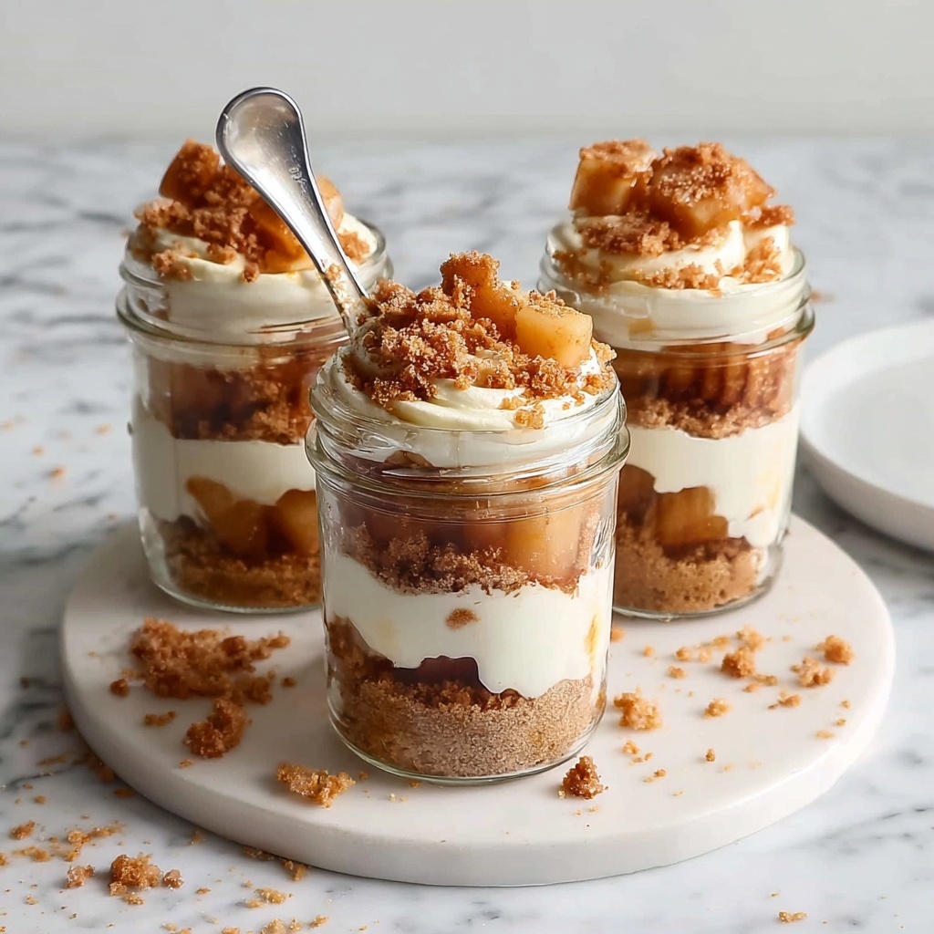 No-Bake Apple Cheesecake Jars Recipe - Recipe Image