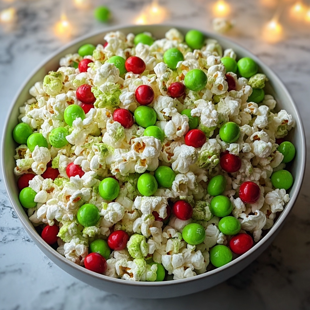 Grinch Green Popcorn Treats Recipe - Recipe Image