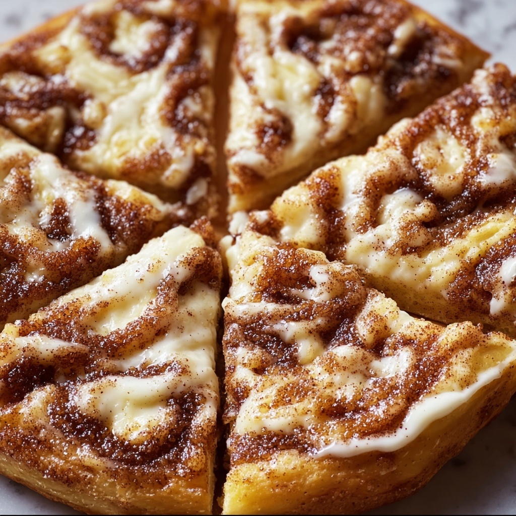 Cinnamon-Sugar Crescent Roll Pizza Recipe - Recipe Image