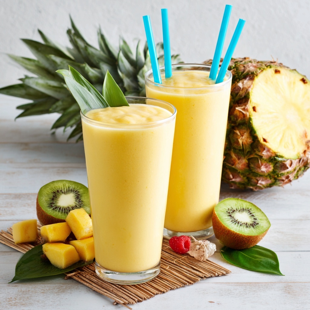 Mango Pineapple Smoothie Recipe - Recipe Image