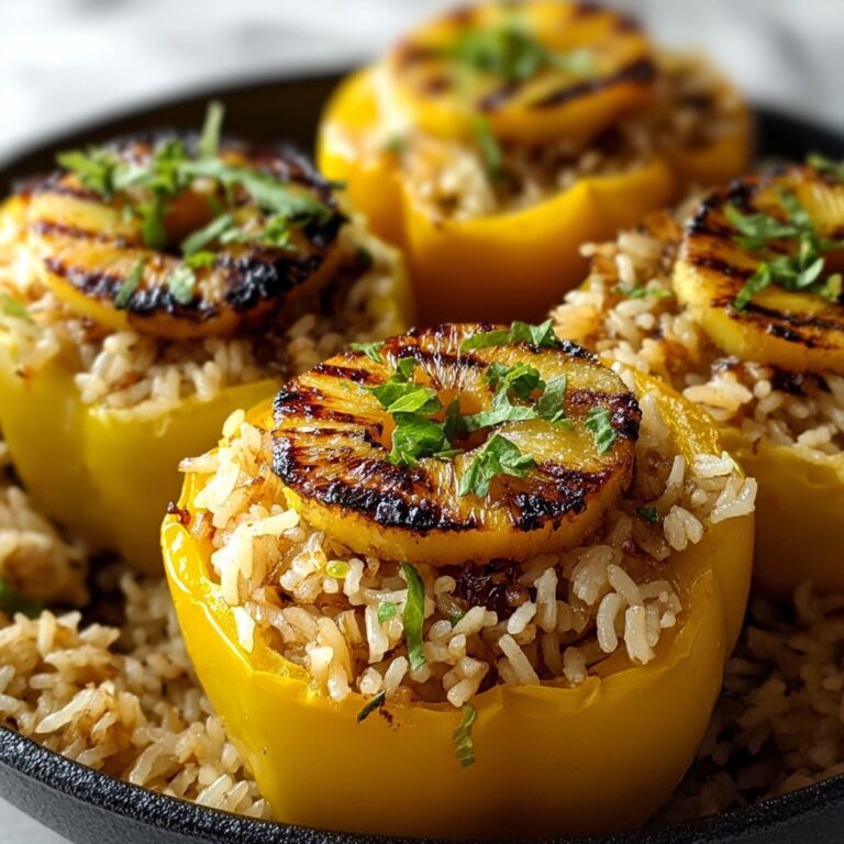 Teriyaki Pineapple Chicken & Rice Stuffed Peppers Recipe