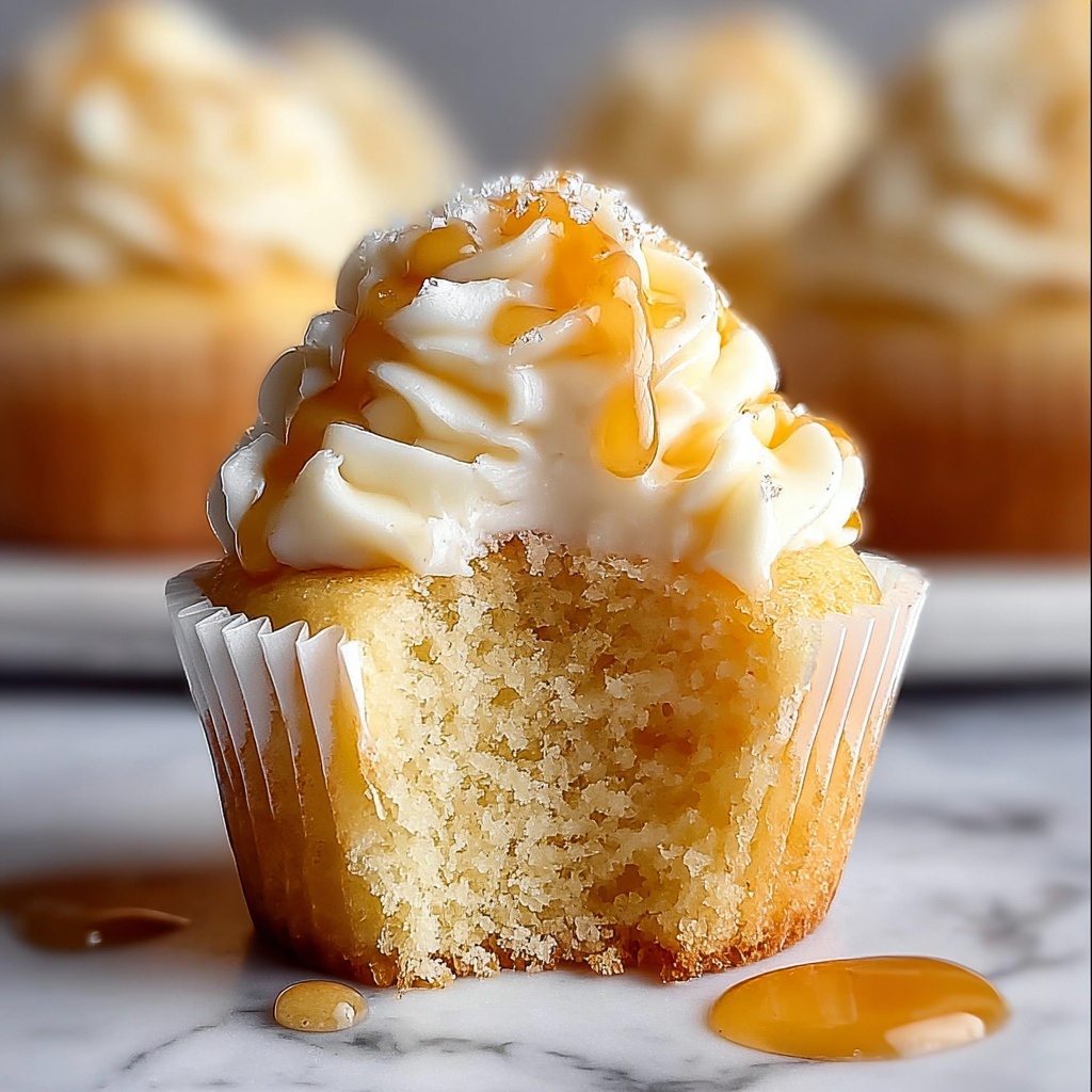 Honey Peach Cream Cheese Cupcakes Recipe - Recipe Image