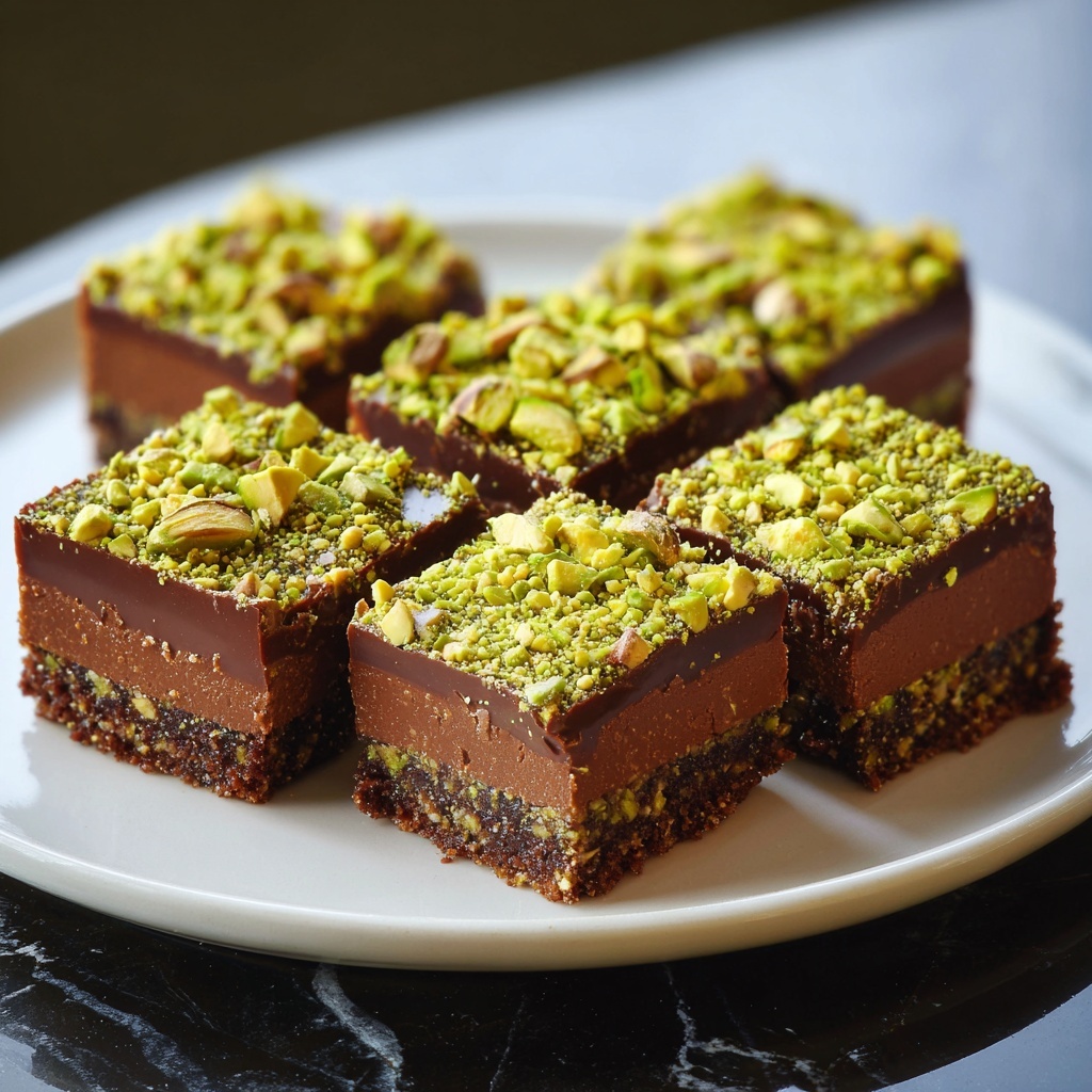 Pistachio Kunafa Brownie Recipe - Recipe Image