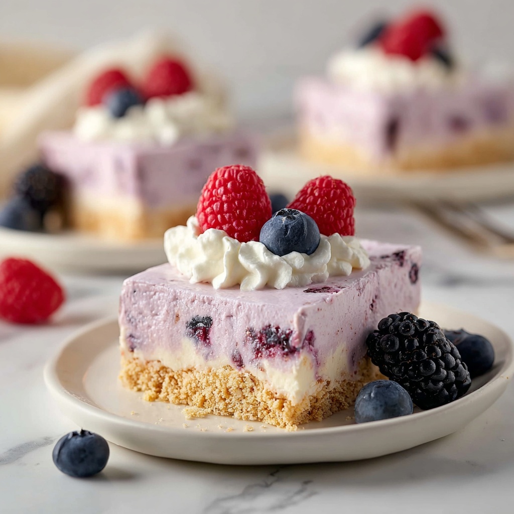 No-Bake Berry Cheesecake Recipe - Recipe Image