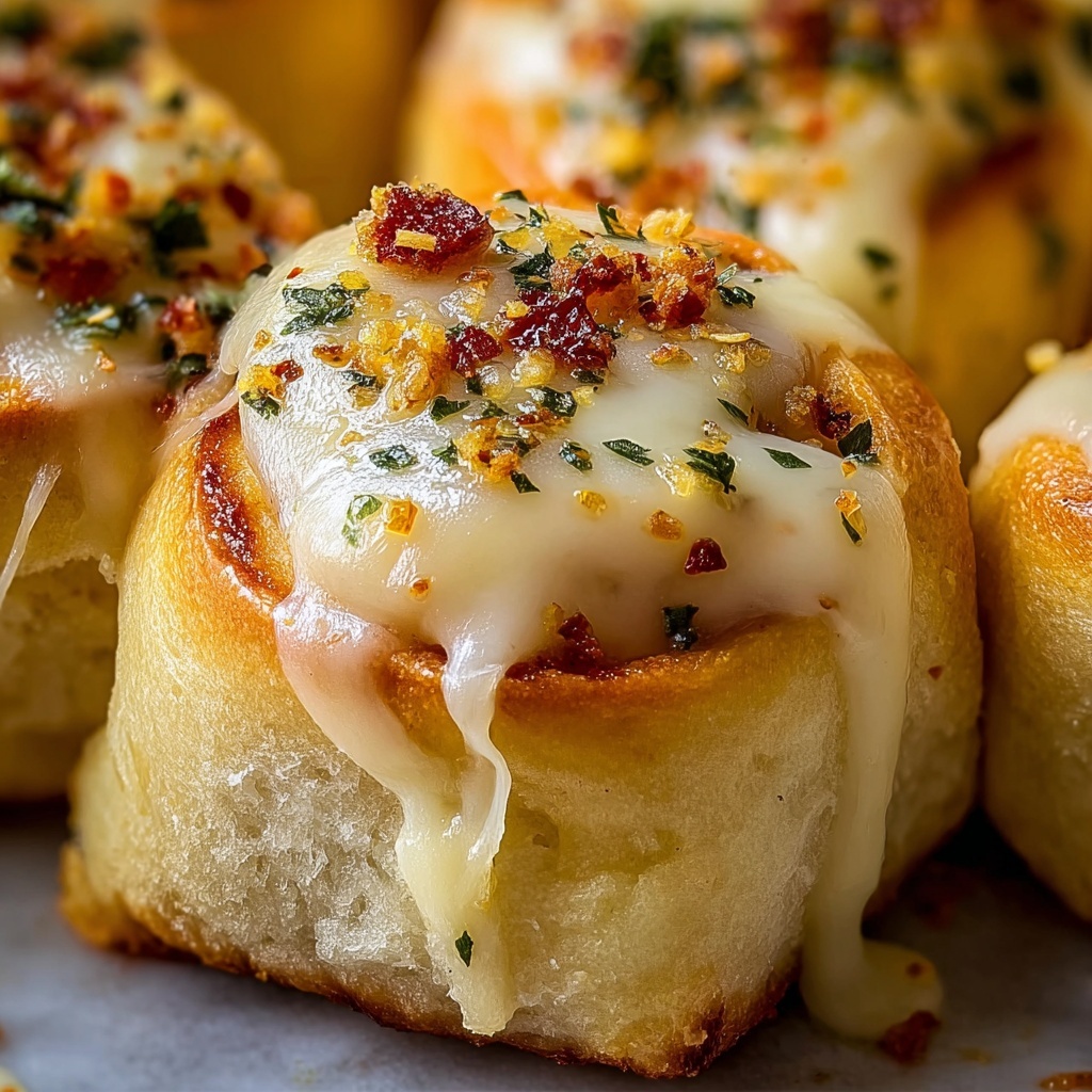 Savory Breakfast Rolls with Béarnaise Drizzle Recipe - Recipe Image