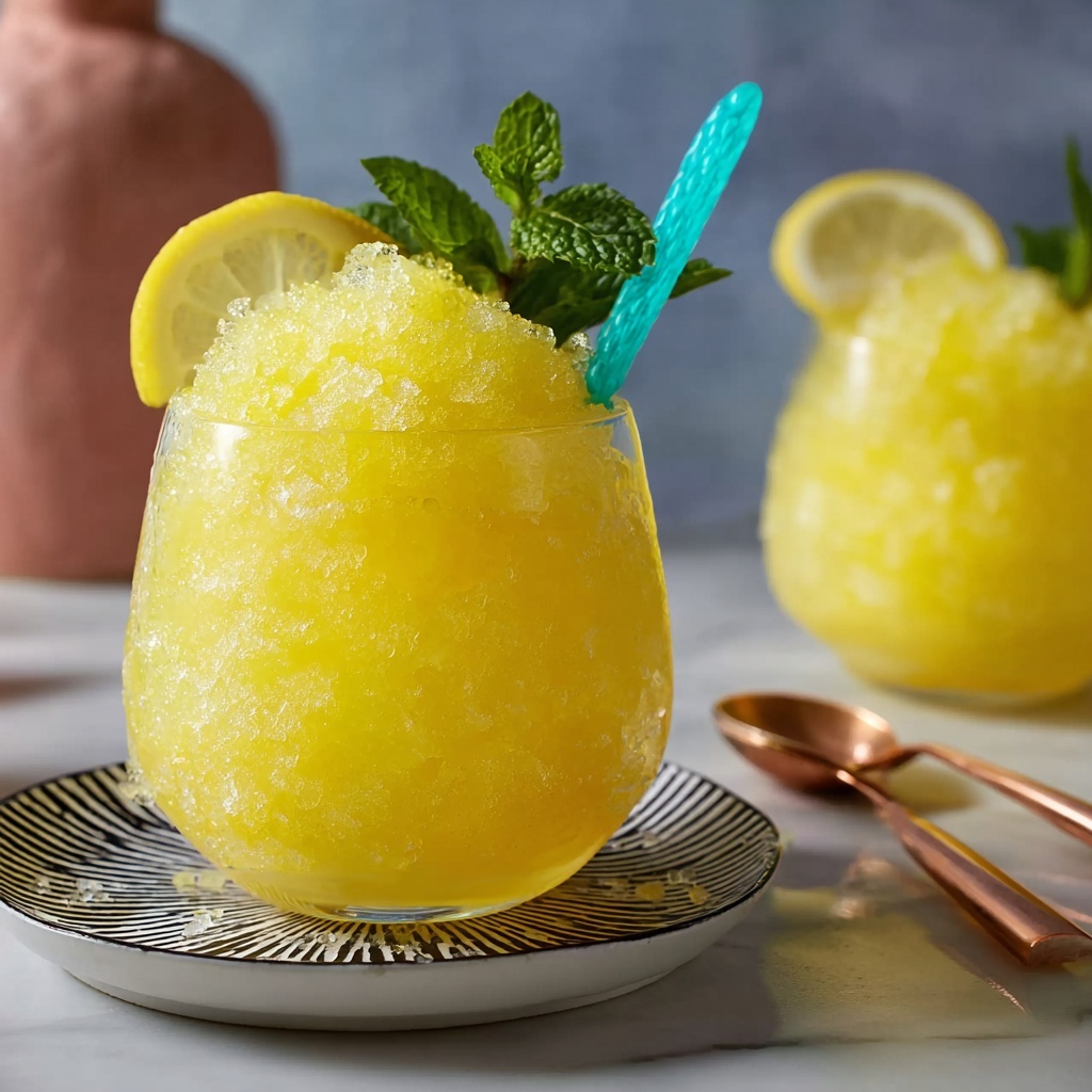 Frozen Lemonade Slush Recipe - Recipe Image